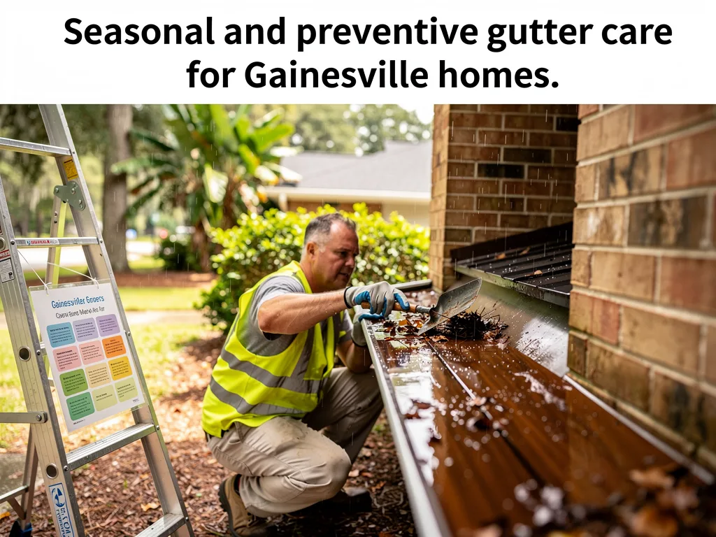 Seasonal and preventive gutter care for Gainesville homes